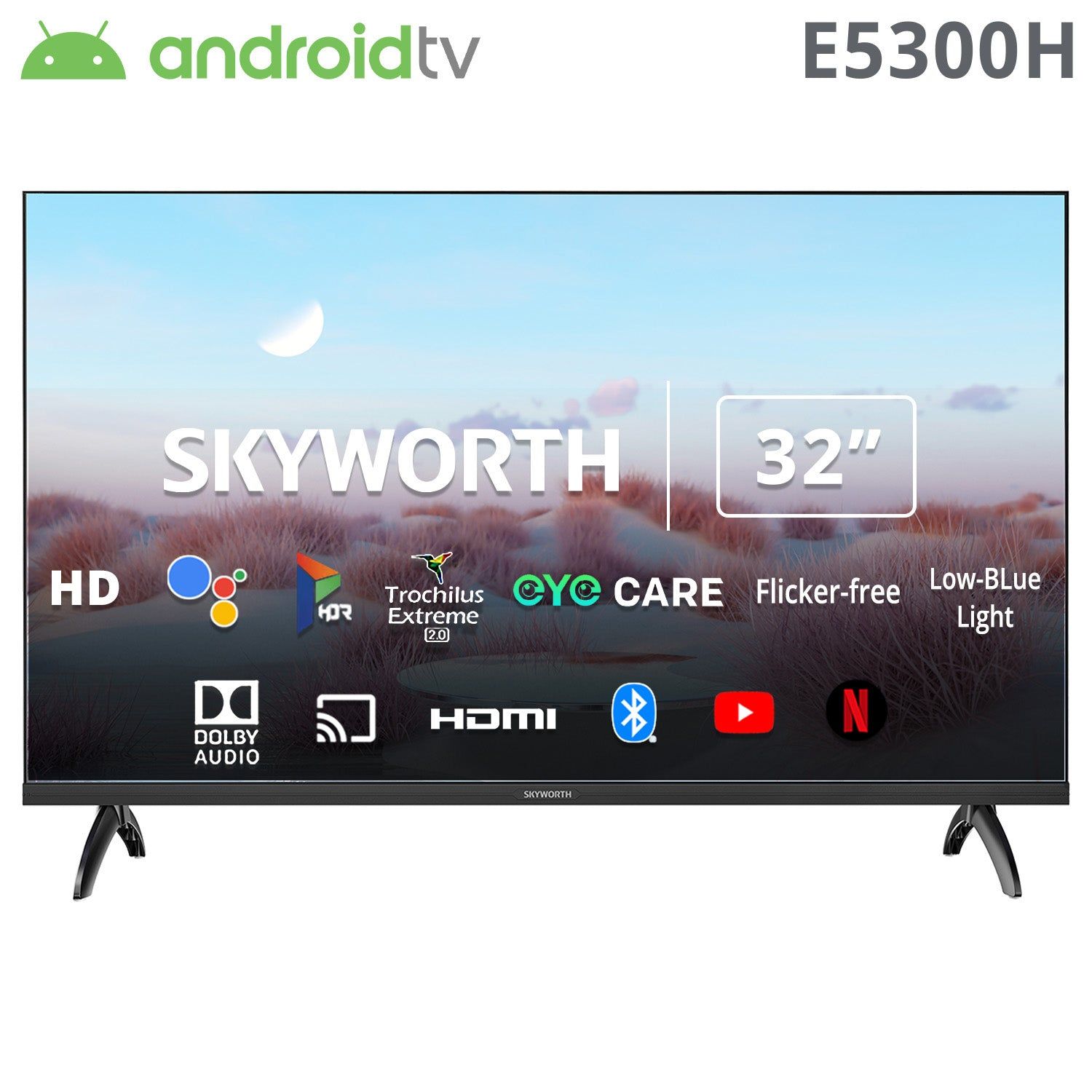 SKYWORTH 32Inch HD SMART WIFI ANDROID TV - 58786_0