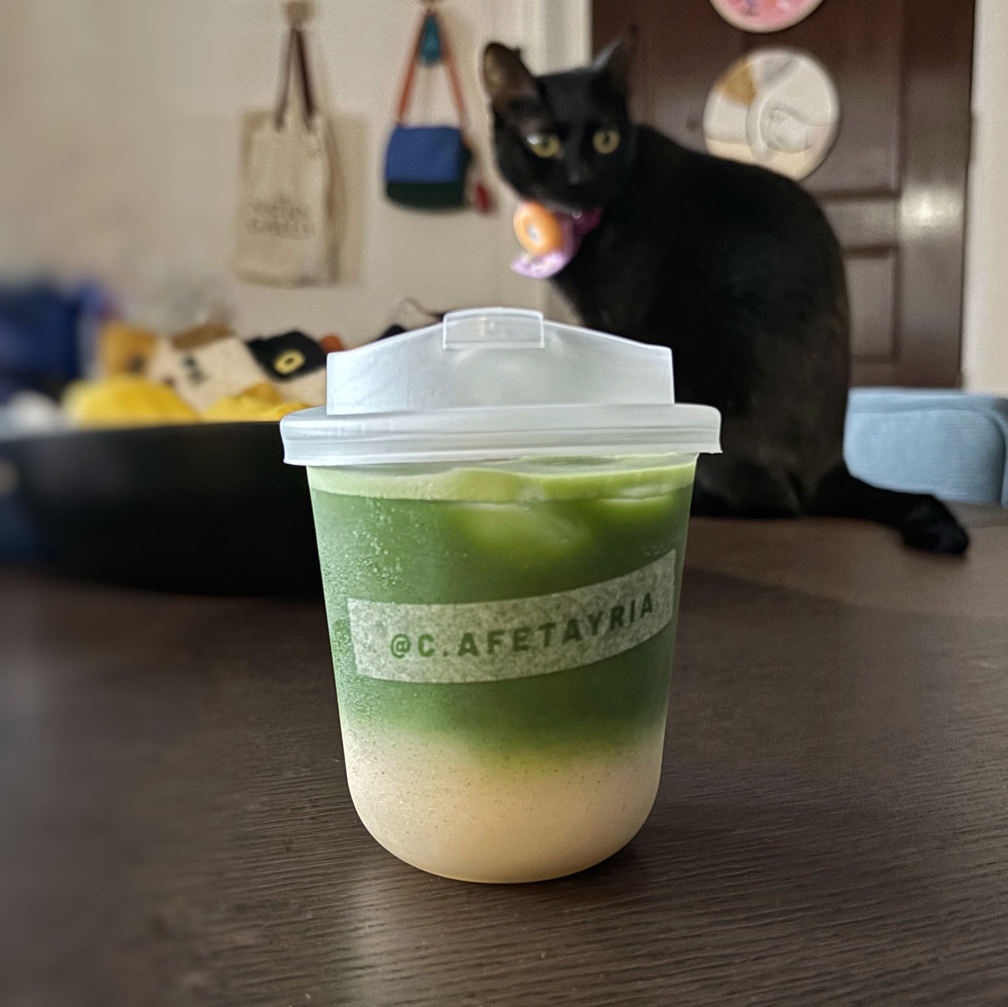 Iced Muscat Grape Matcha Latte_0