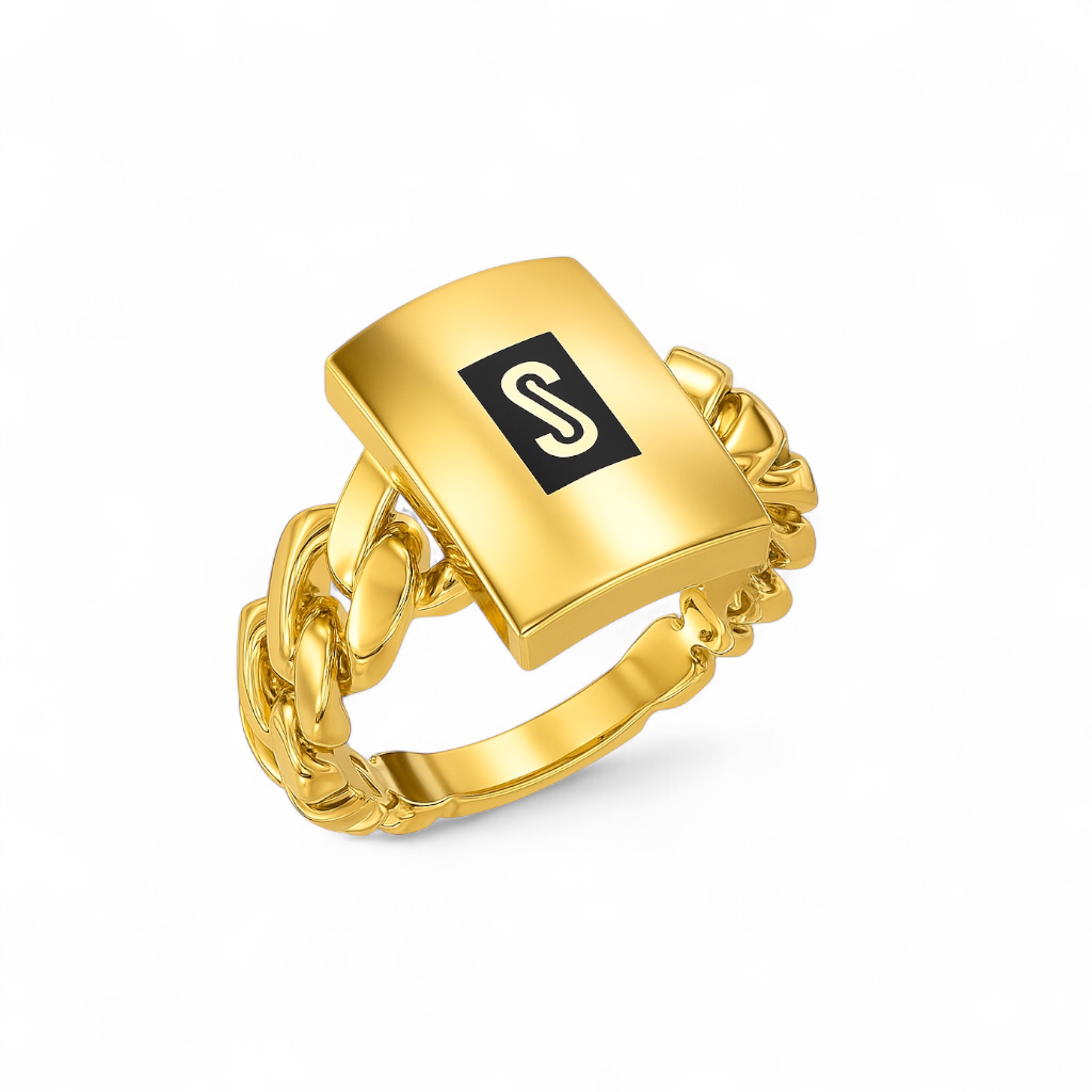 10k yellow gold monaco ring _0
