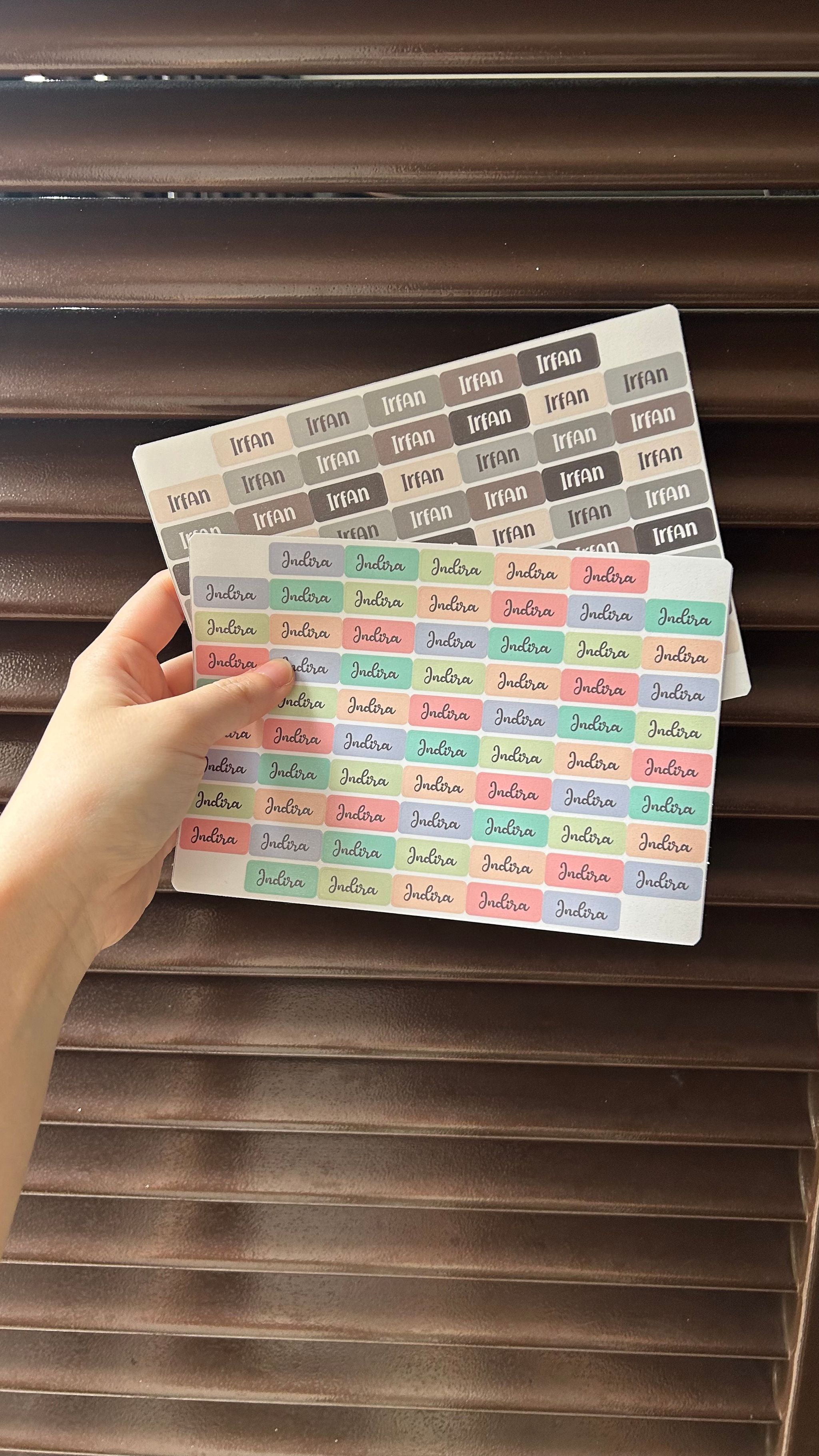 Stiker nama COLORSET_6