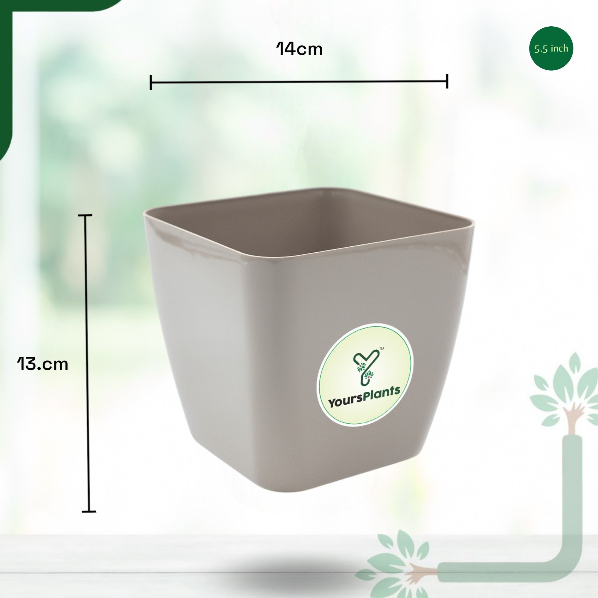 Siena Square Planters | Pack of 2 | Mocca Pot_11