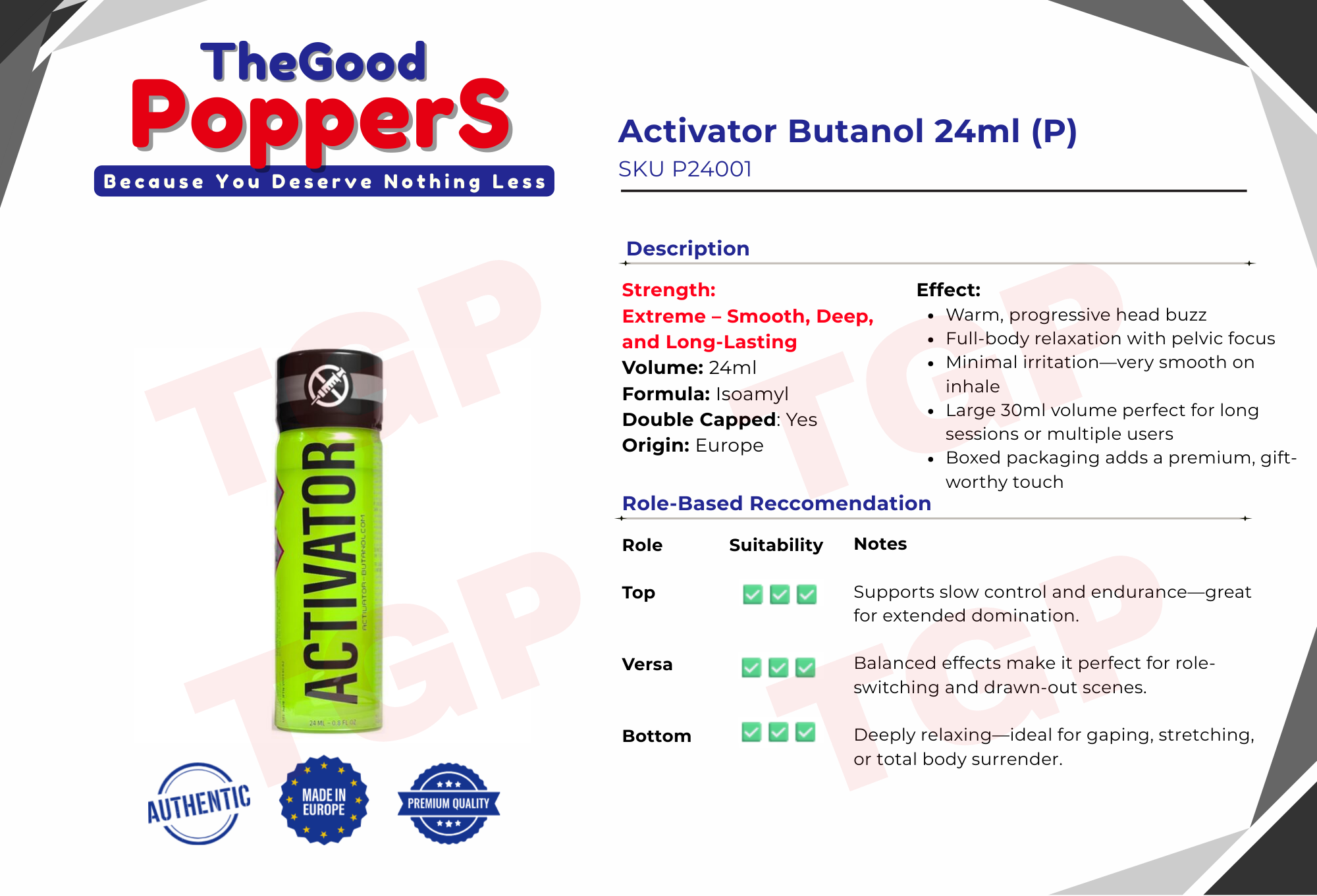 Activator Butanol 24ml (P)_0