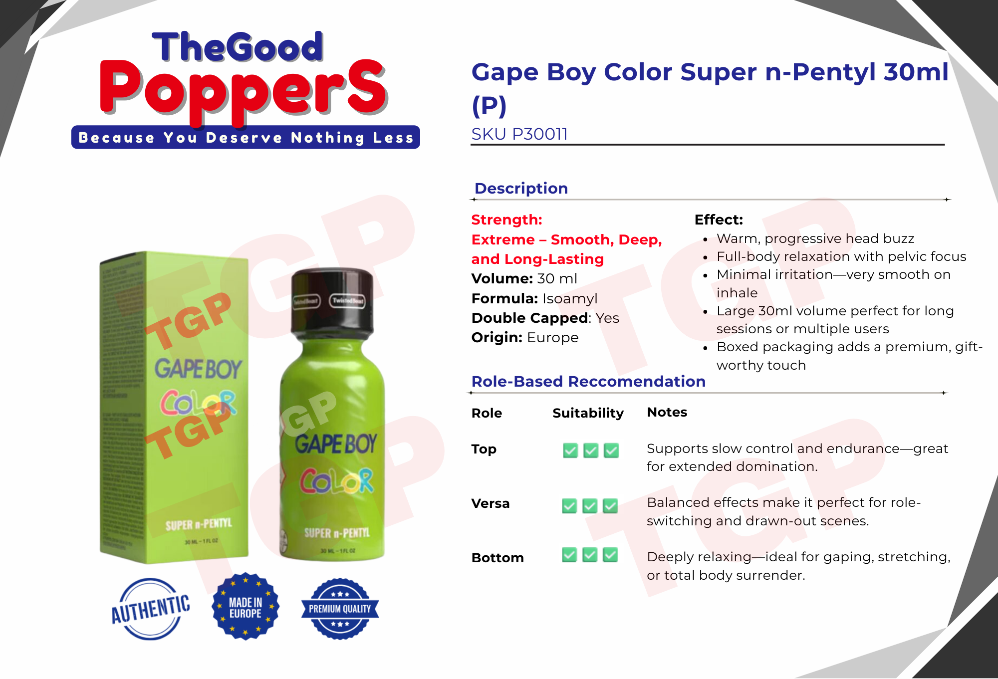 Gape Boy Color Super n-Pentyl 30ml (P)_0