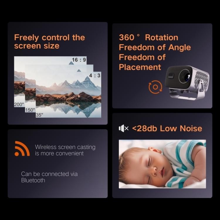 Geek Space A10 Plus Smart Projector_8