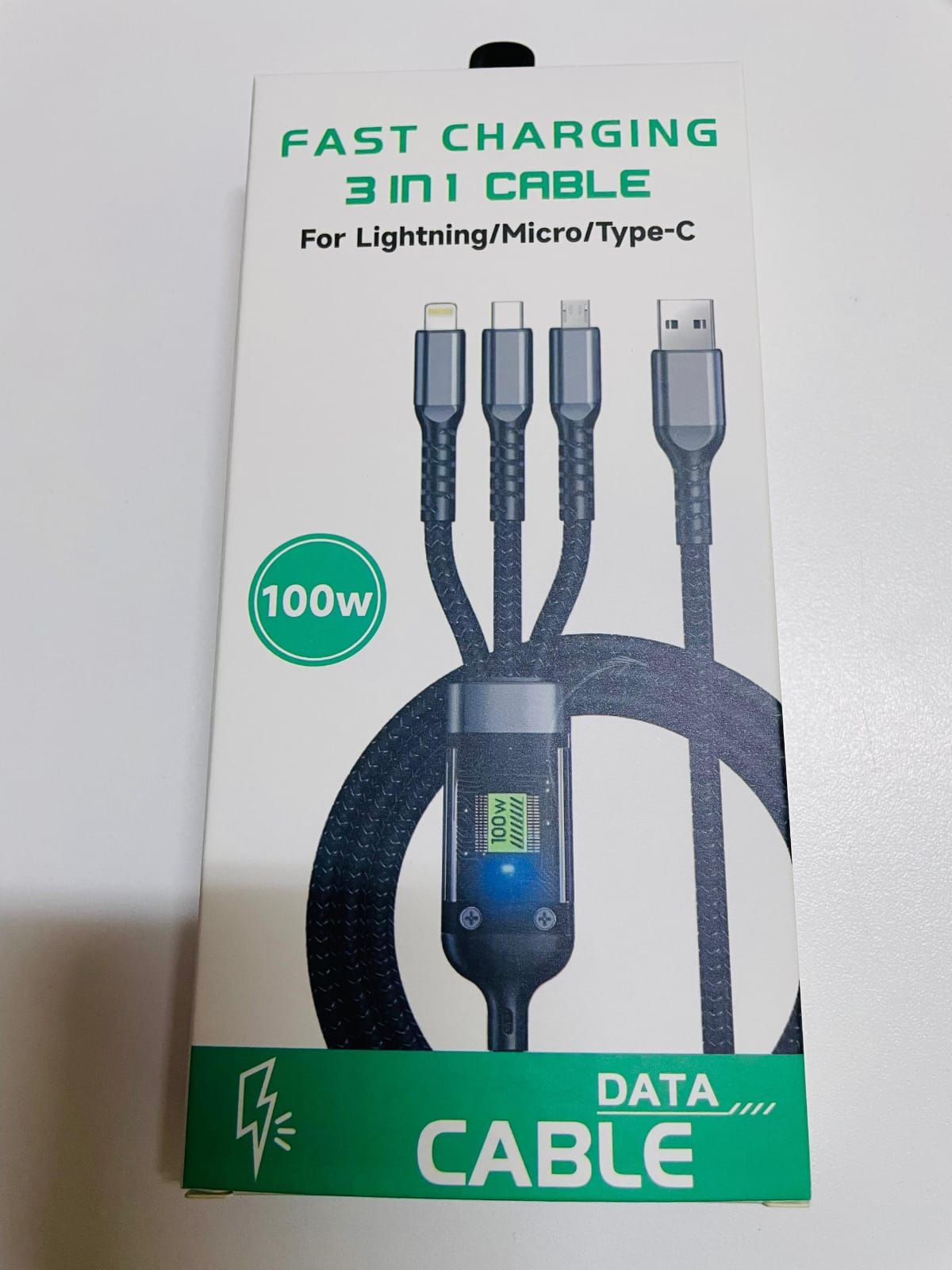 100W 3-in-1 Fast Charging Cable_4