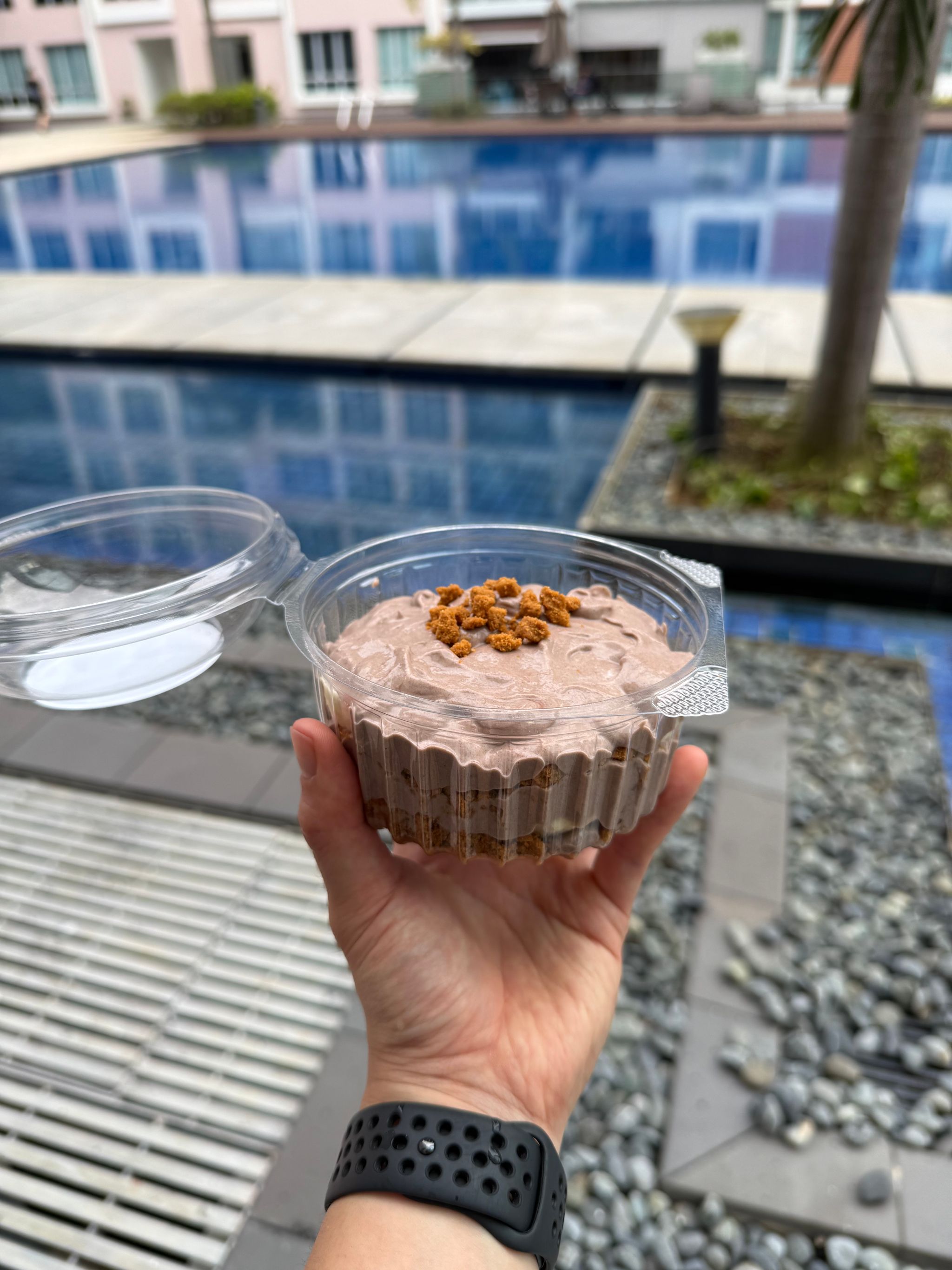 Chocolate Biscoff Banana Protein Pudding_0