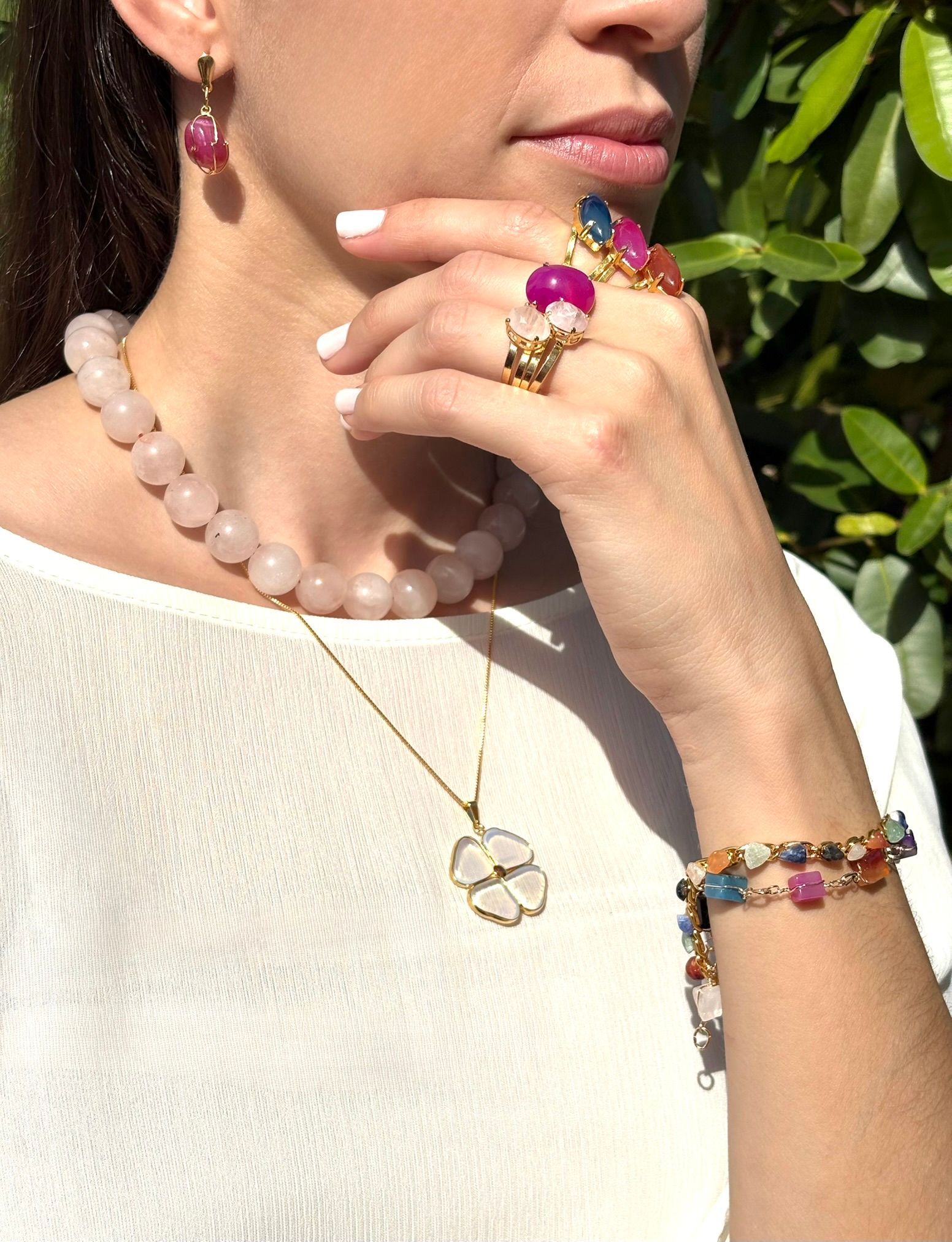 Necklace Cuarzo Rosa_1