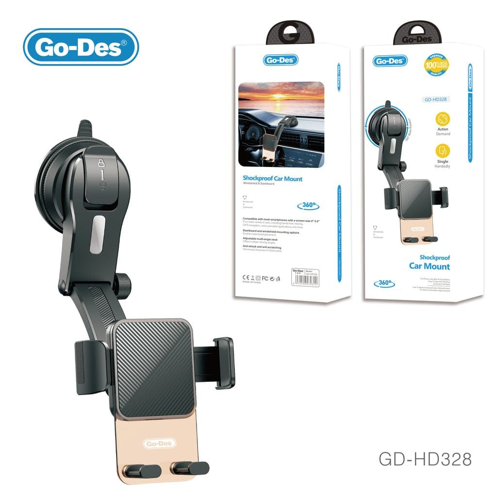 Go-Des GD-HD328 Phone Holder for Dashboard & Windshield_1