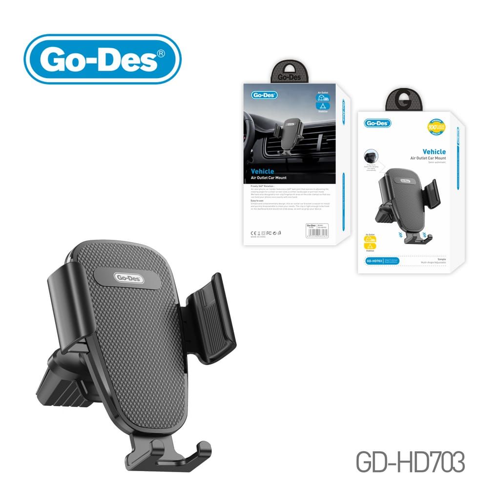 Go-Des GD-HD703 Phone Holder for Air Vent_0