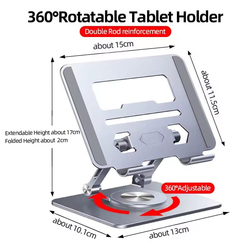 Rotating Tablet Stand - Steel_0