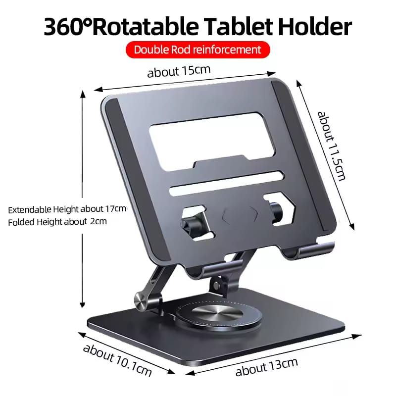 Rotating Tablet Stand - Steel_5