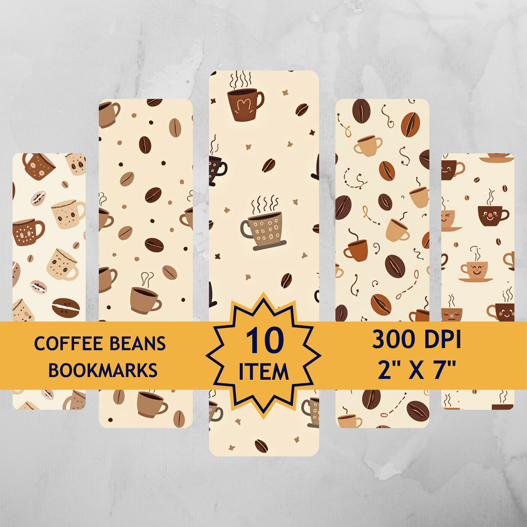 Wilin Digital - 10 Bookmarks Digital Printable Edisi Coffee Beans_0