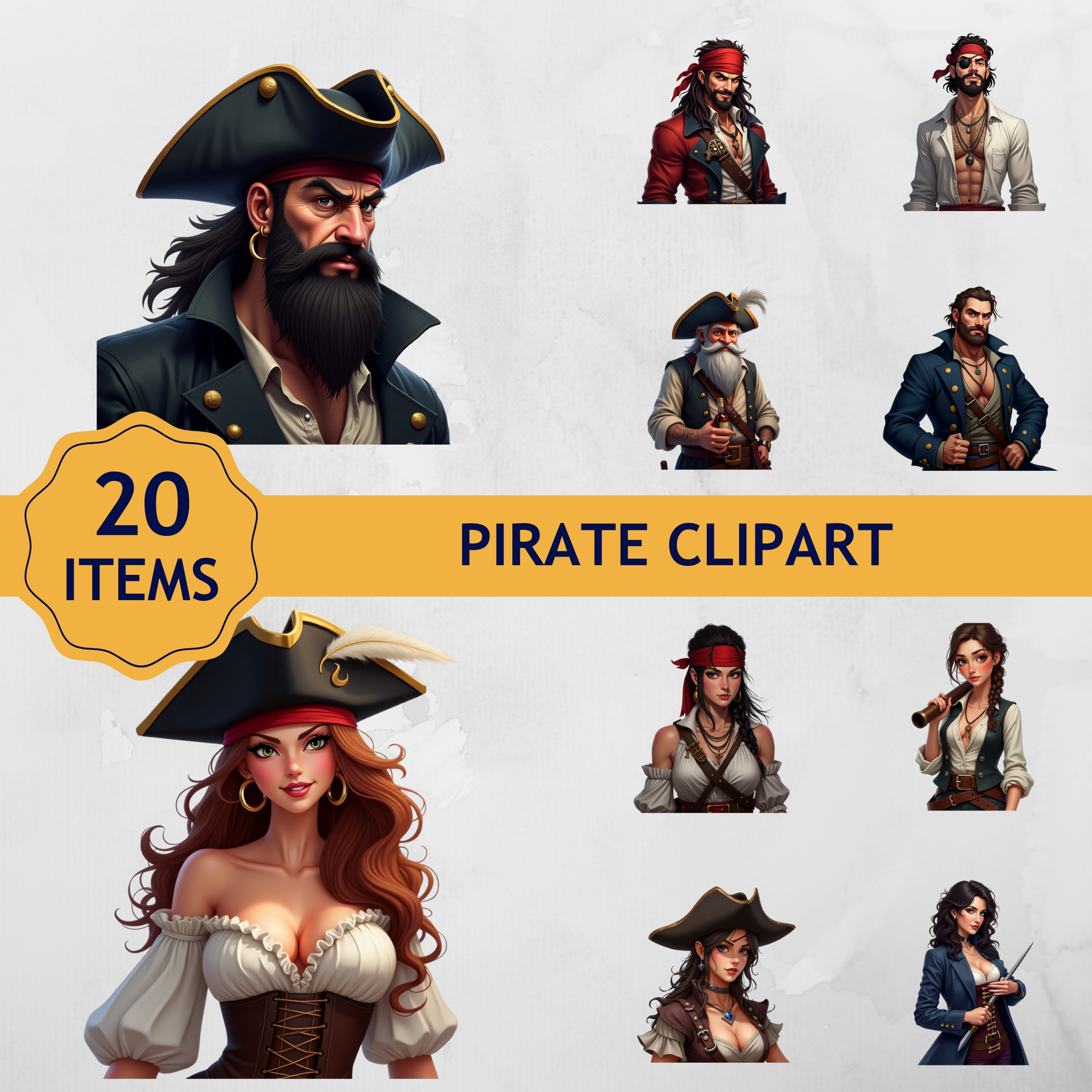 Wilin Digital - 20 Clipart Sticker WhatsApp Digital Edisi Pirates_0