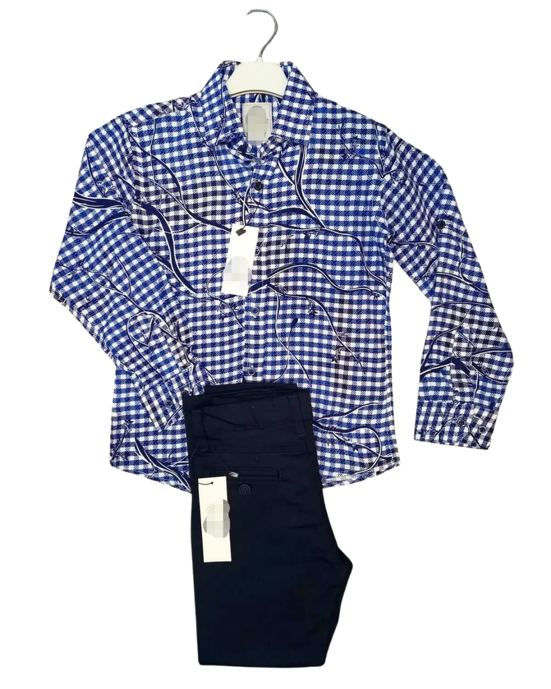 Boys Smart Long-sleeve and Pants Outfit_4