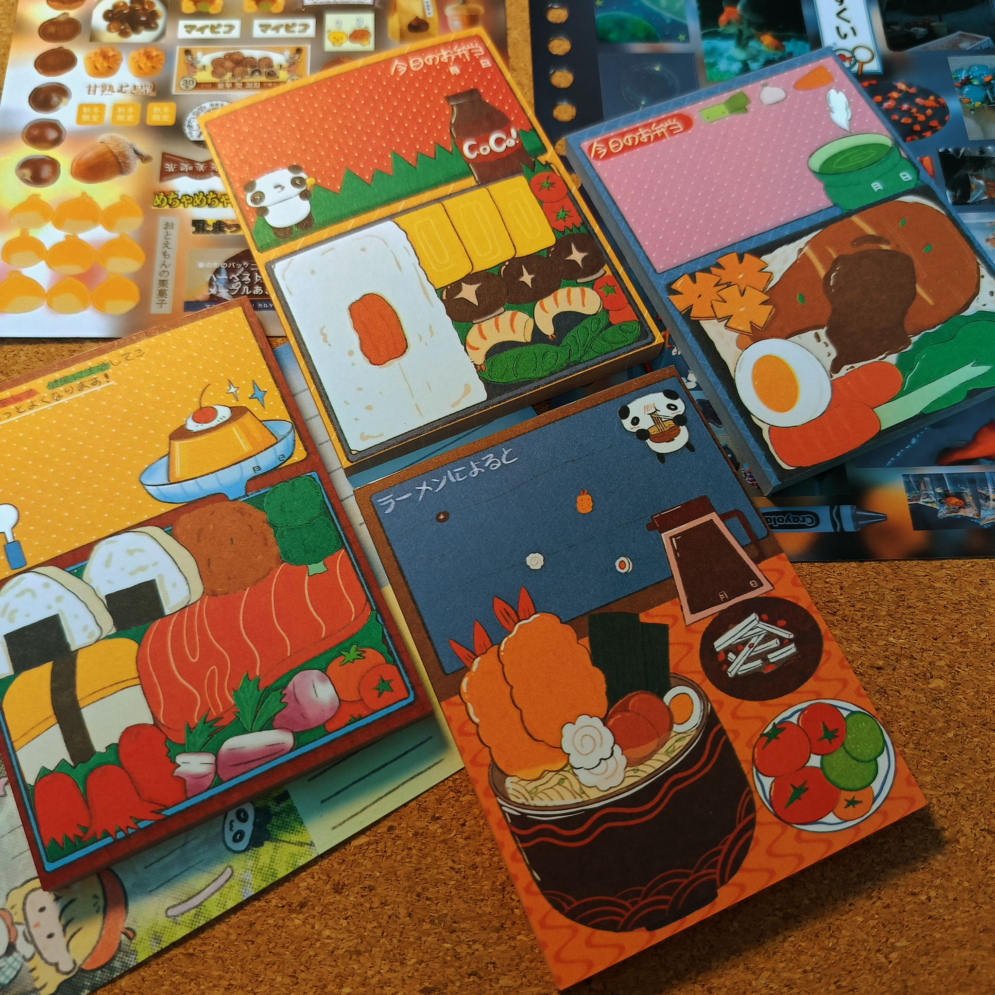 Japanese Vintage Style Patchwork Tear-Off Journal Notepad / 日系鼓噪风格拼布可撕拉手账便签本_0