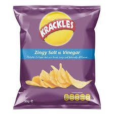 Krackles zingy salt & vinegar 30g_0