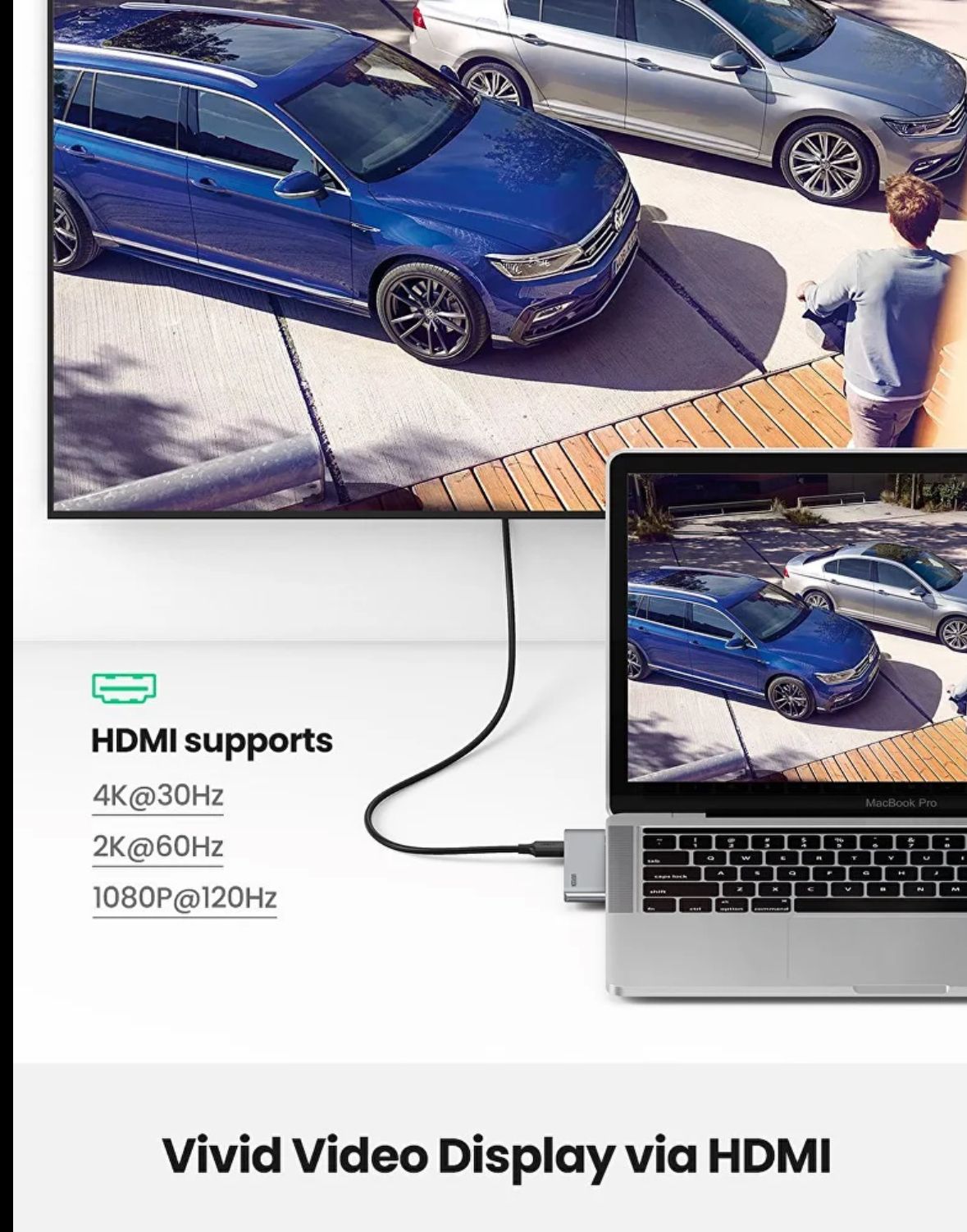 ✨ UGREEN Hub USB-C Multiport pour MacBook 💻 | HDMI 🎥 + 3xUSB 3.0 ⚡ + SD/TF 📸 + Thunderbolt 3 🚀_4