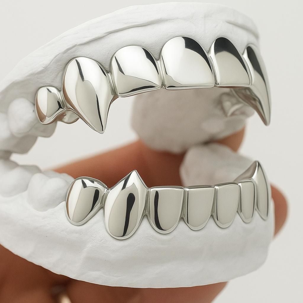 Custom Silver Grillz (full set) _1