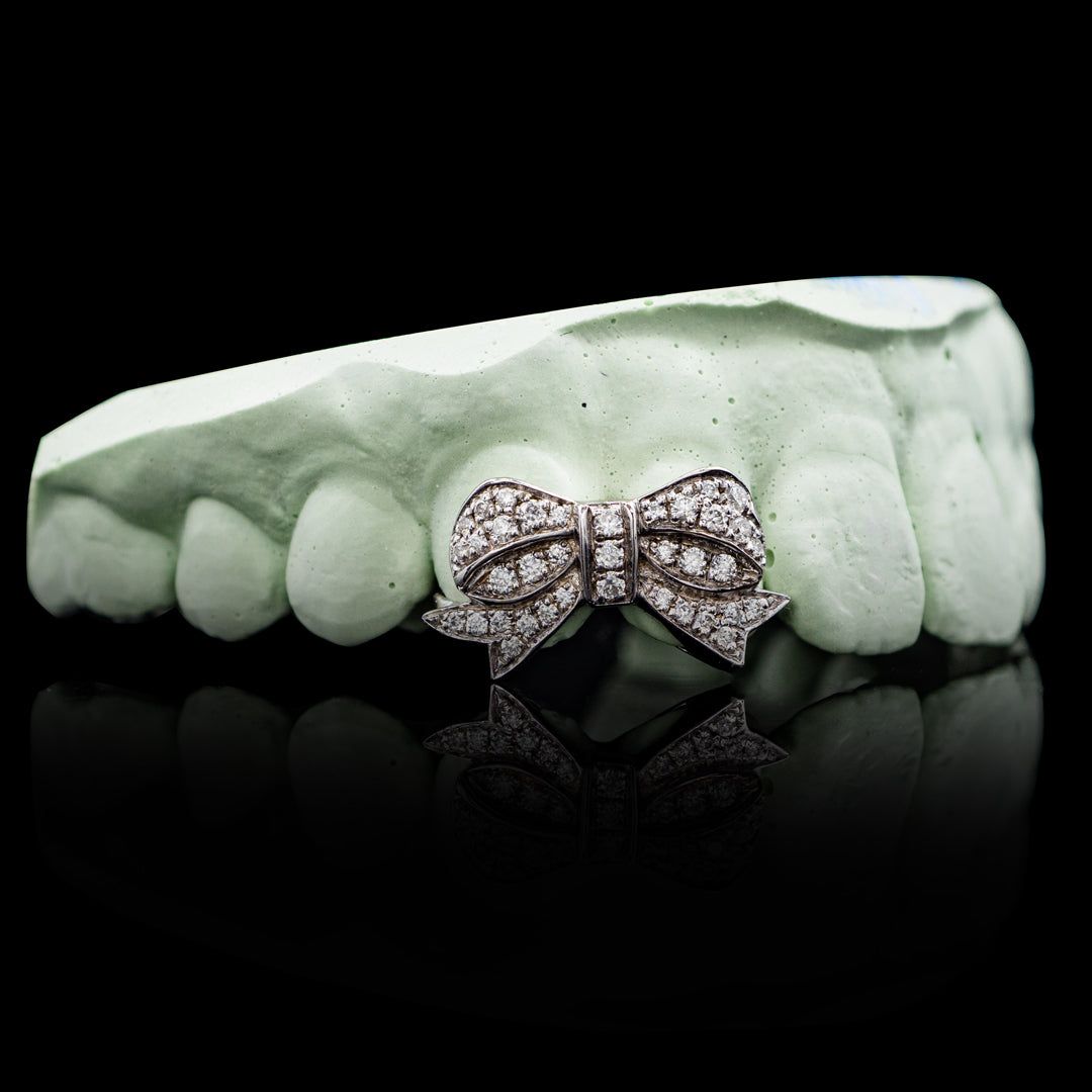 Iced Bow Double Cap Grillz_2