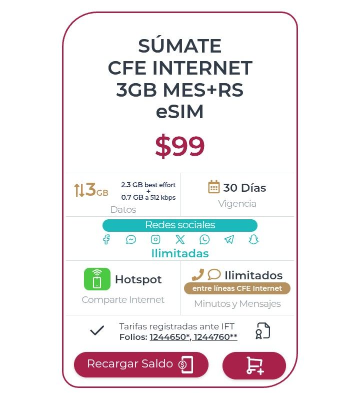 Plan Mensual MIFI , Hogar x $99_0