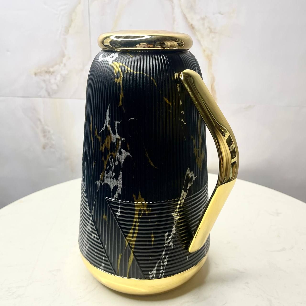 Oasis Black Marble Thermos | 1L (S17)_1