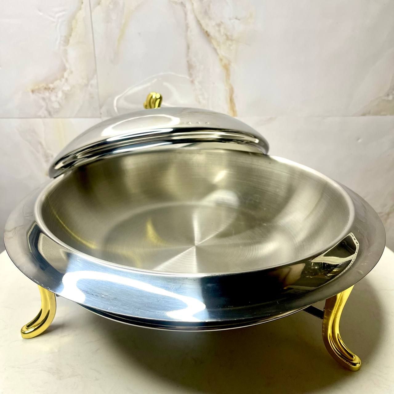 Gold Stainless-Steel Chafing Dish | Removeable for Serving 28cm (S04)_2
