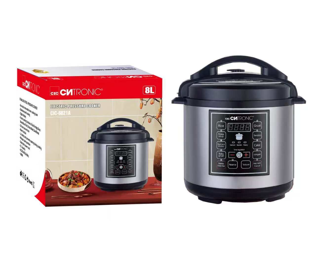 8lts Electric Instant Pot Pressure Cooker_0