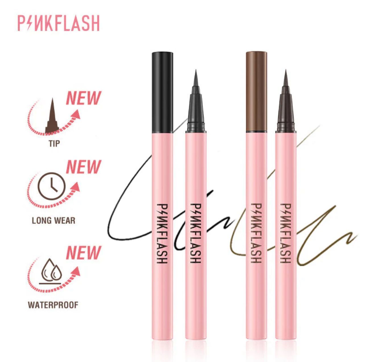 PINK FLASH Liquid Pen Eyeliner بنك فلاش ايلاينر_1