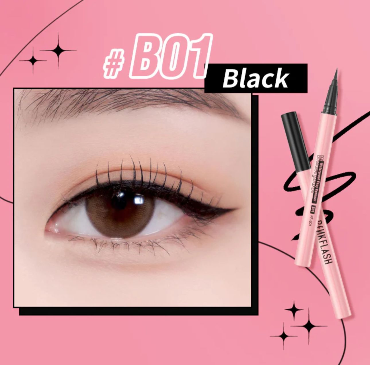 PINK FLASH Liquid Pen Eyeliner بنك فلاش ايلاينر_2