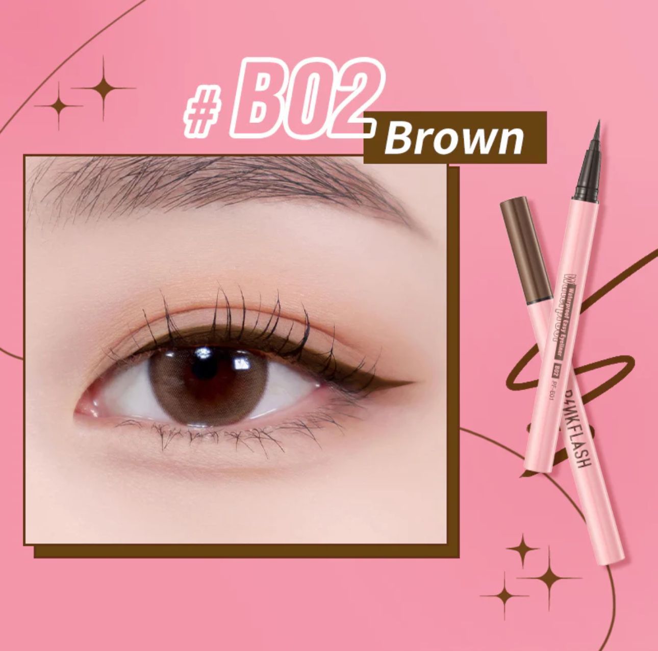 PINK FLASH Liquid Pen Eyeliner بنك فلاش ايلاينر_3