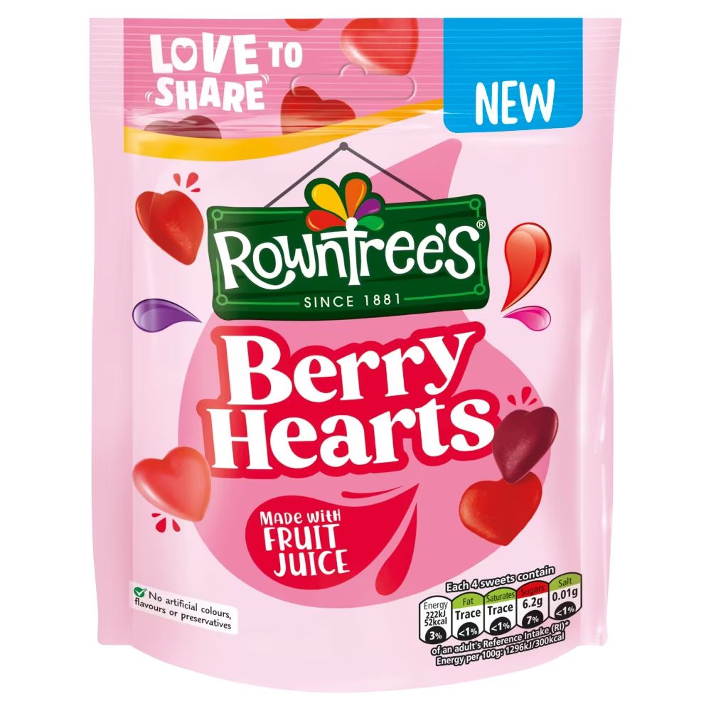Rowntree's Berry Hearts Bag 115g_0