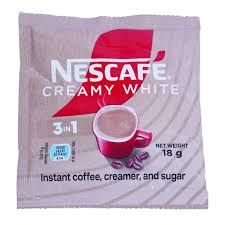 Nescafe creamy white instant coffee creamer and sugar 18g_0