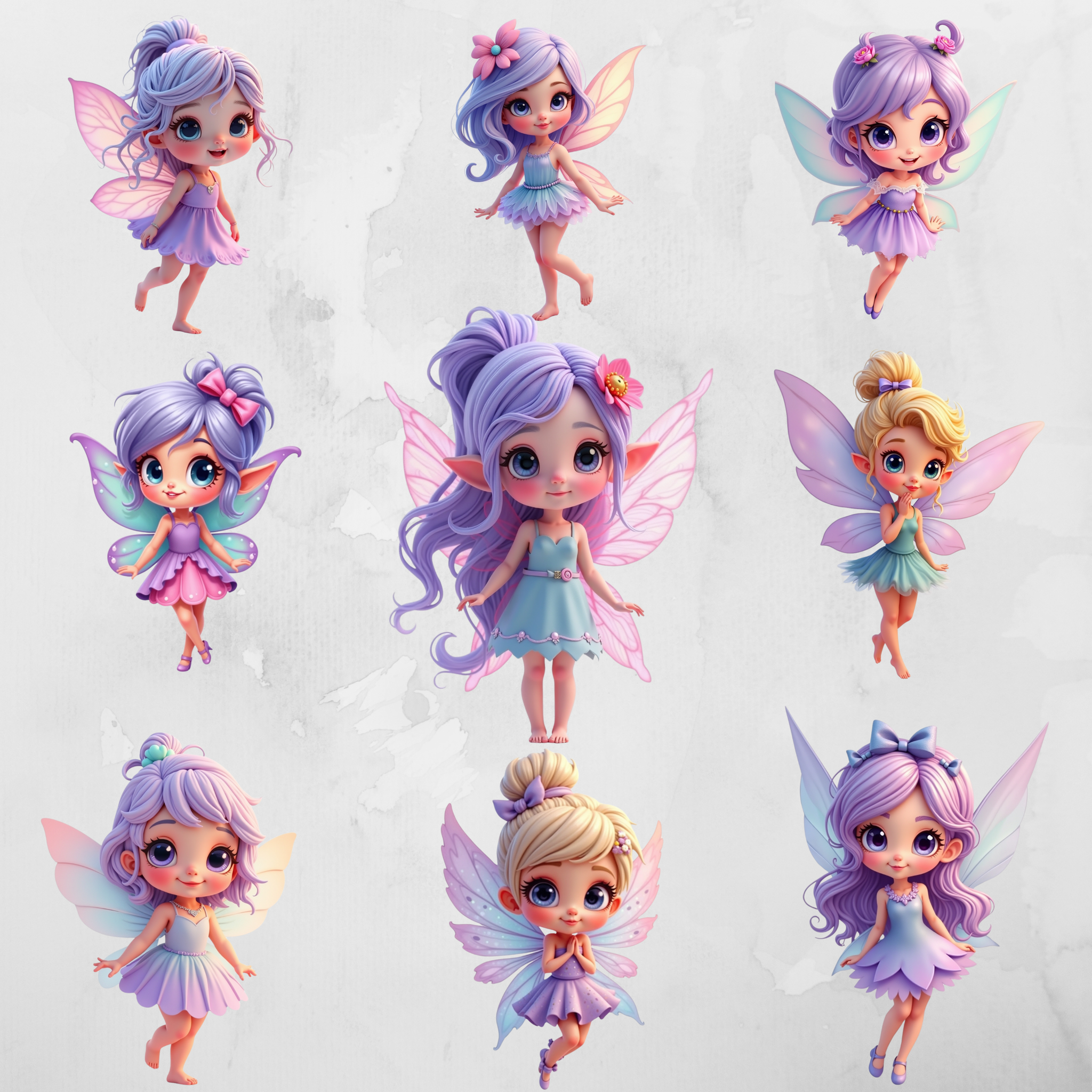 Wilin Digital - 20 Clipart Sticker Whatsapp Digital Printable Edisi Fairy_1