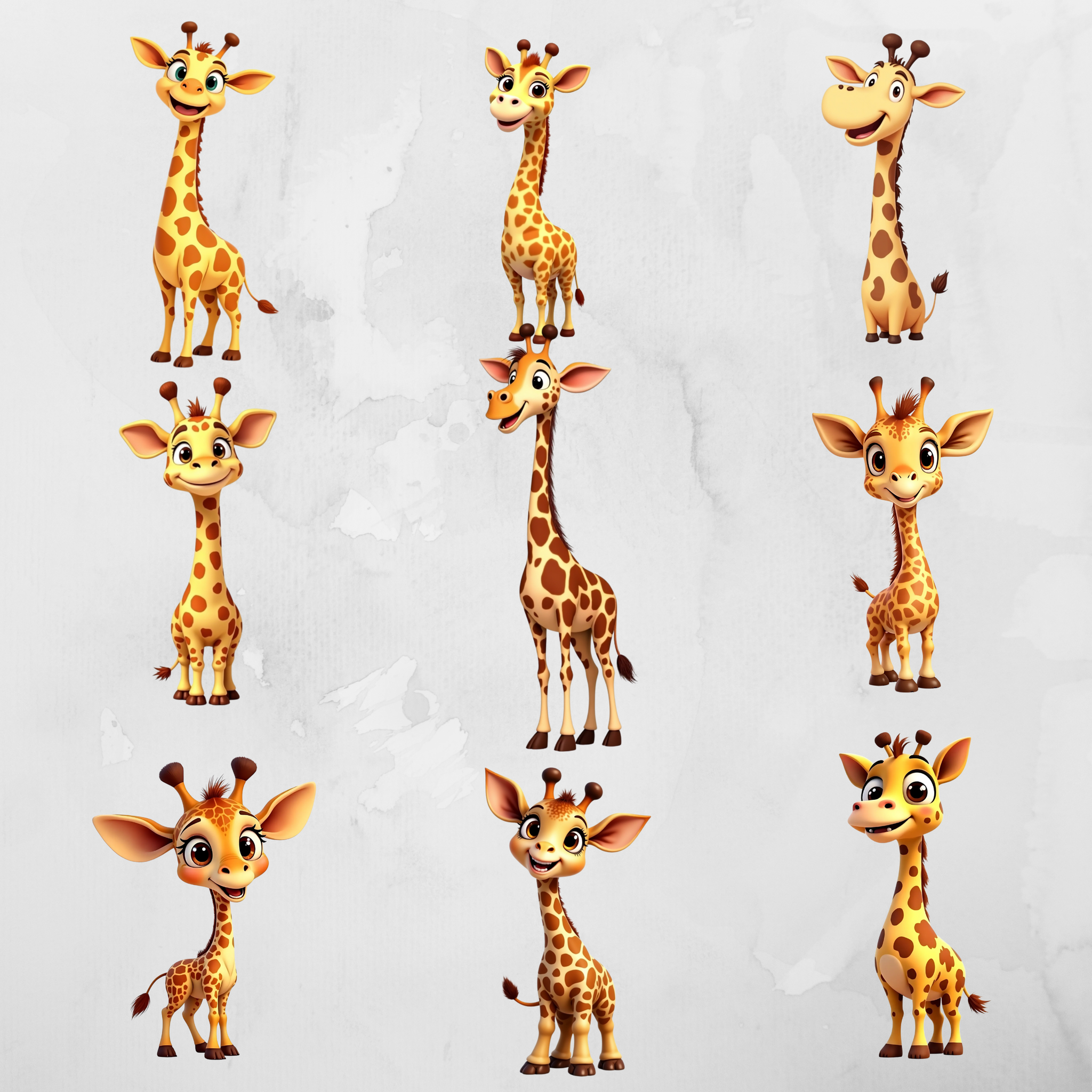Wilin Digital - 20 Clipart Sticker Whatsapp Digital Printable Edisi Jerapah_1