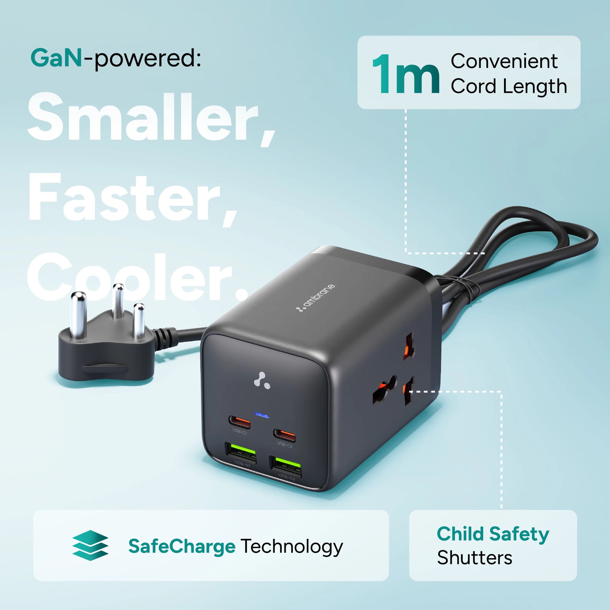 Charge Hub 65 2500W 6-in-1 Charging Station for Laptop, Mobile & Other Devices_4