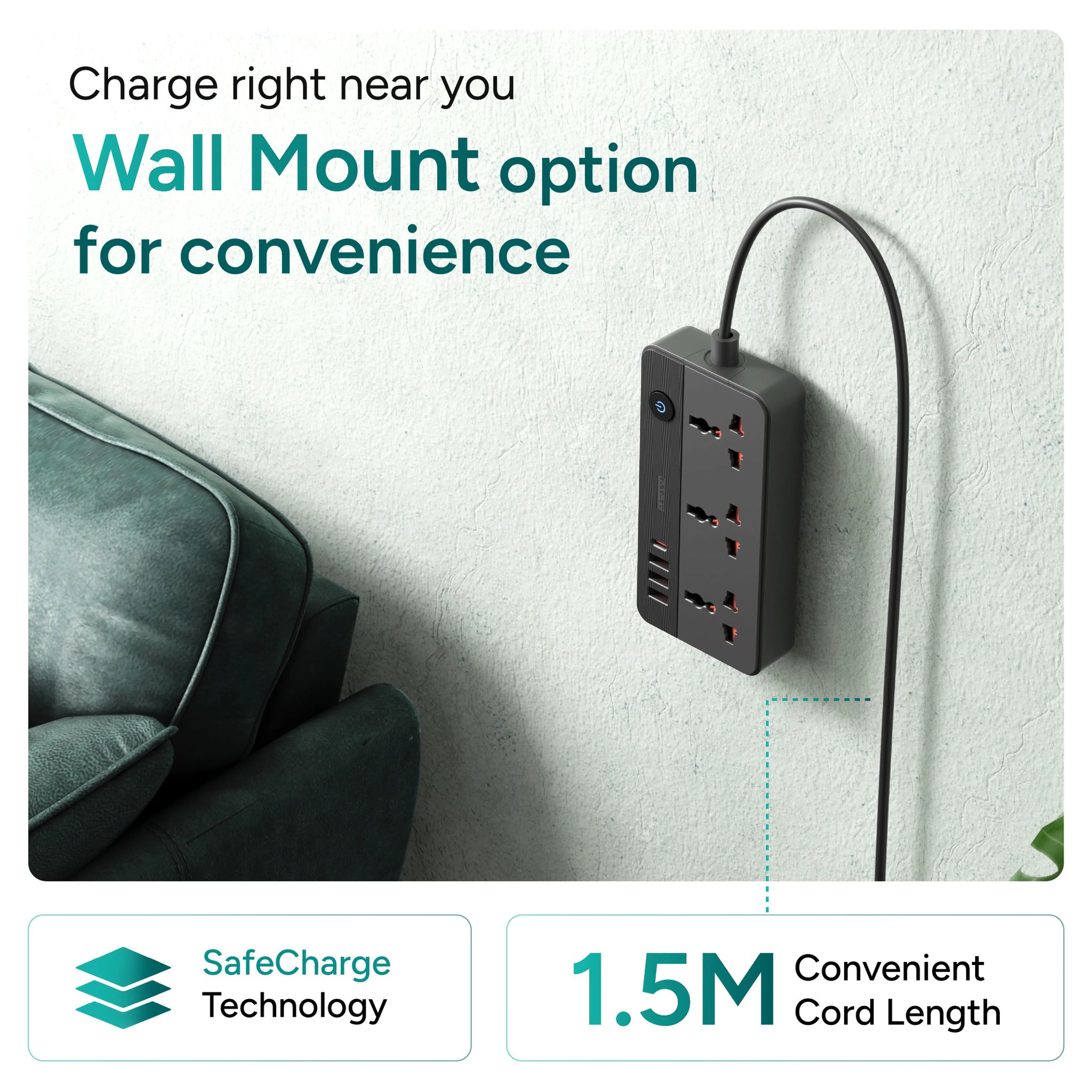 SmartStrip 2 2500W Extension Board with 7 Ports _3