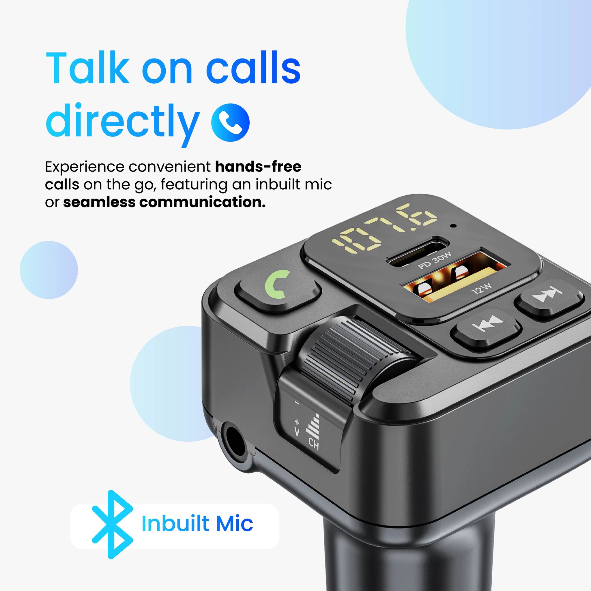 Car Connect FM Transmitter Car Charger_5