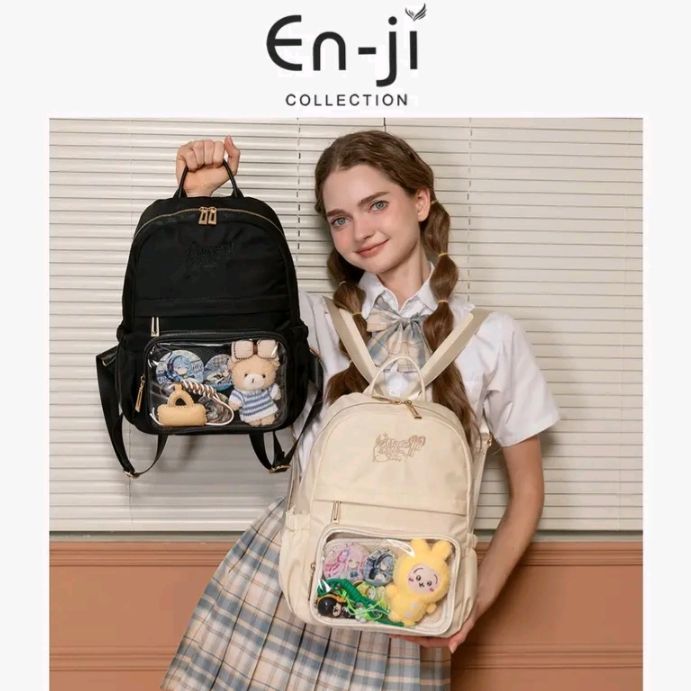 EN-JI [ TOMEI ] Ransel Wanita [ Cream ]_3