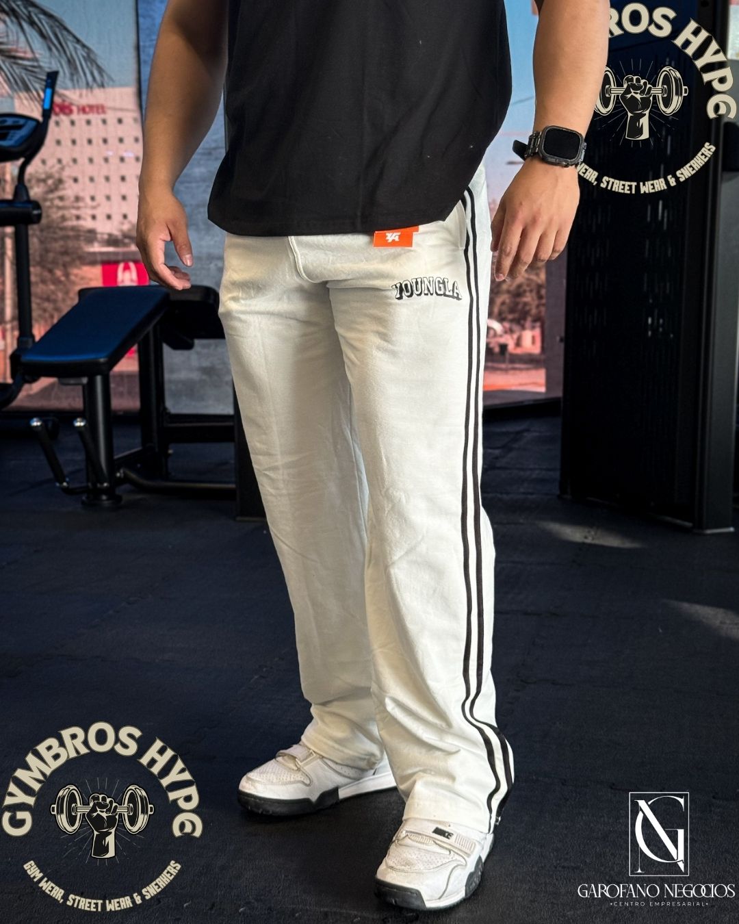 Pants YoungLA 'RWU' white_0