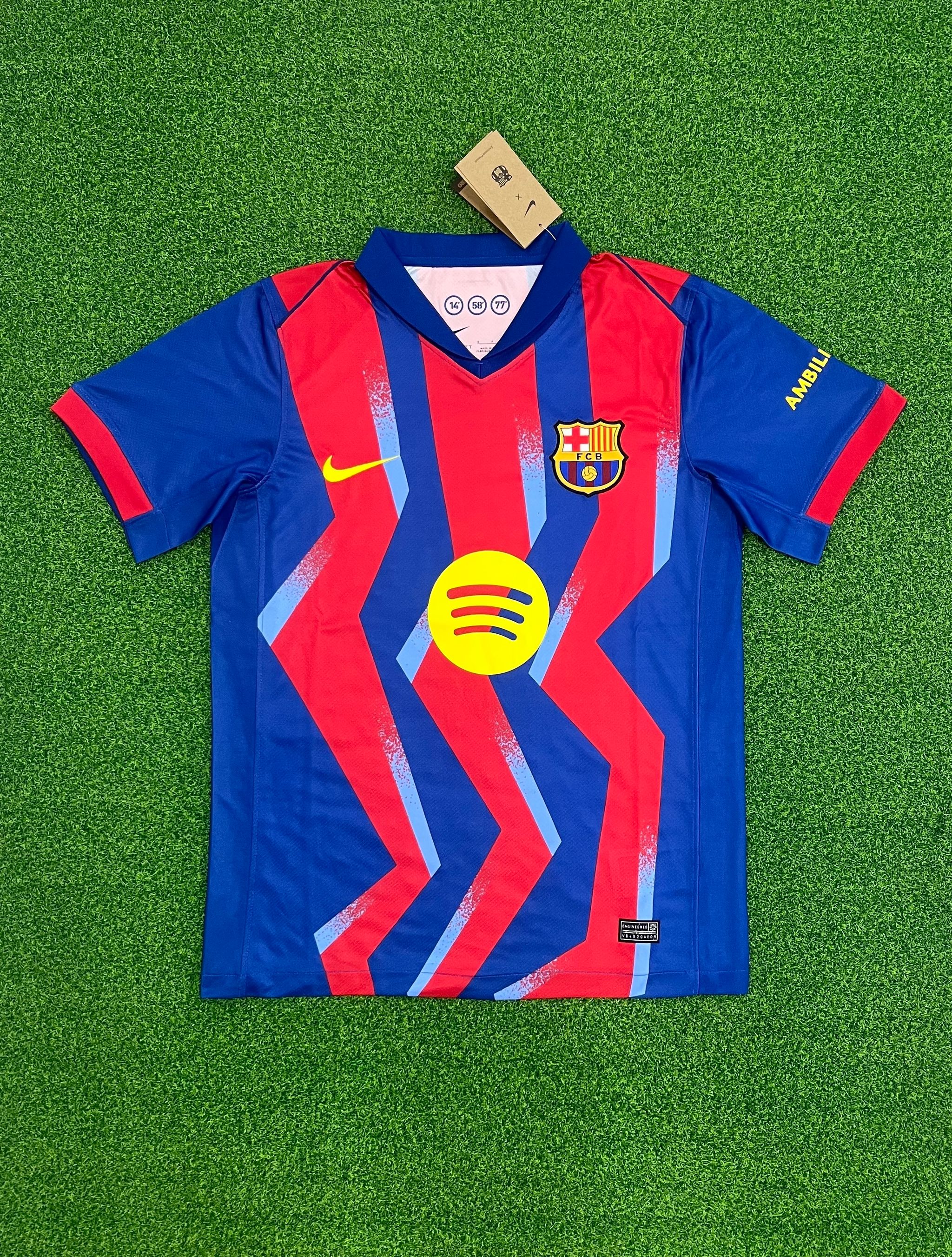 FC Barcelona 2025/26 Fourth Shirt (Navy / Claret / Yellow)_10