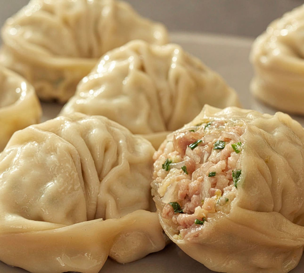 Jjin Mandu (6 pcs) 3 tastes (handmade wrapper)_0