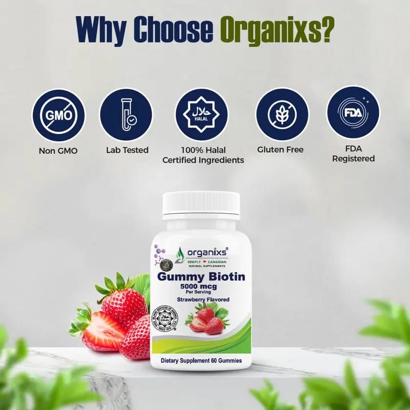 ORGANIXS BIOTIN 5000mcg GUMMIES_2
