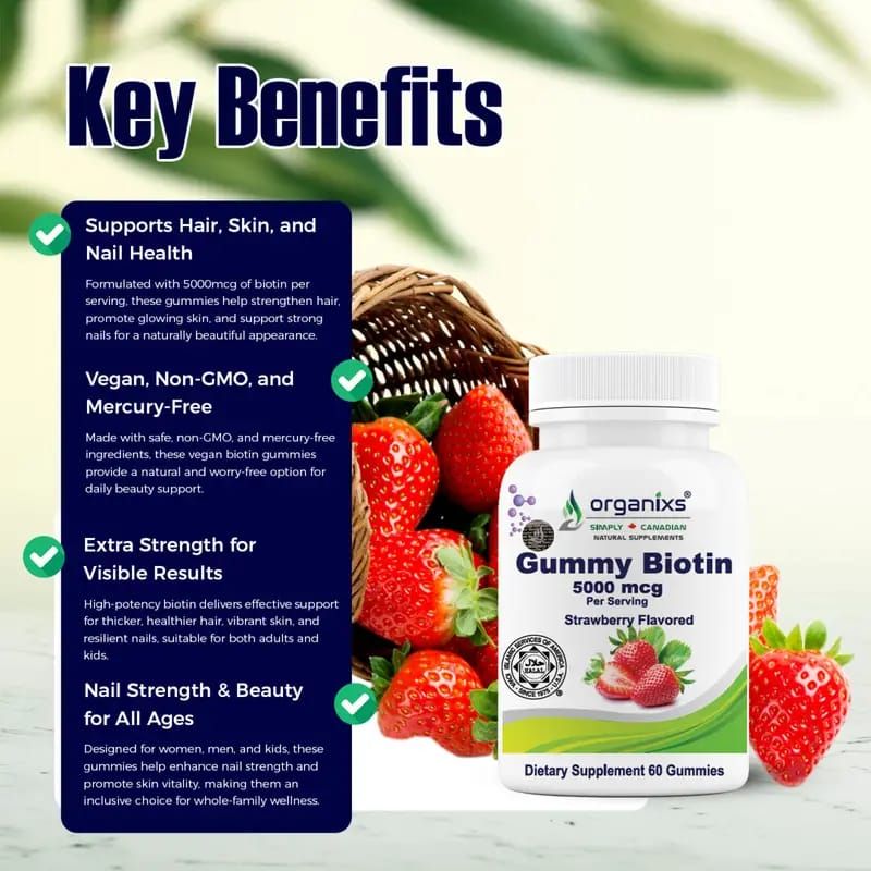 ORGANIXS BIOTIN 5000mcg GUMMIES_4