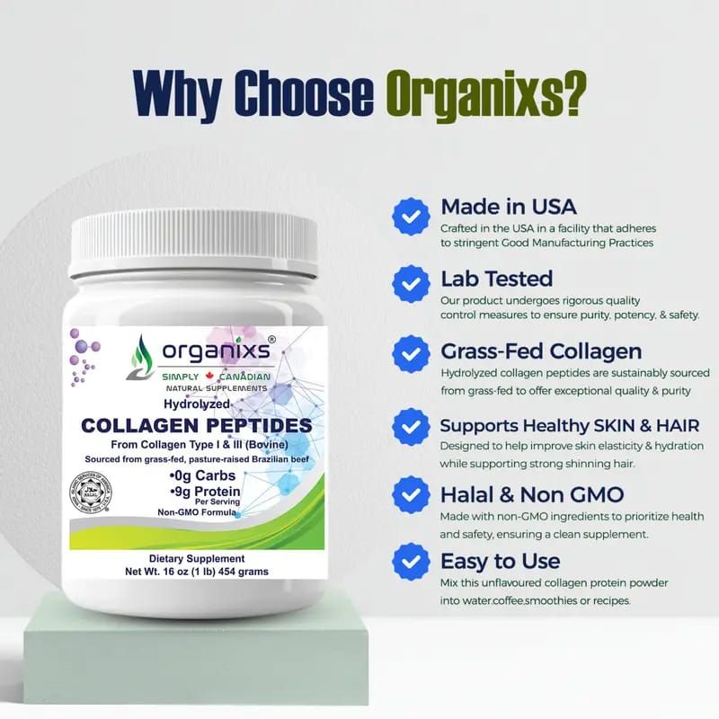 ORGANIXS COLLAGEN POWDER 1lb/16oz/454g_2
