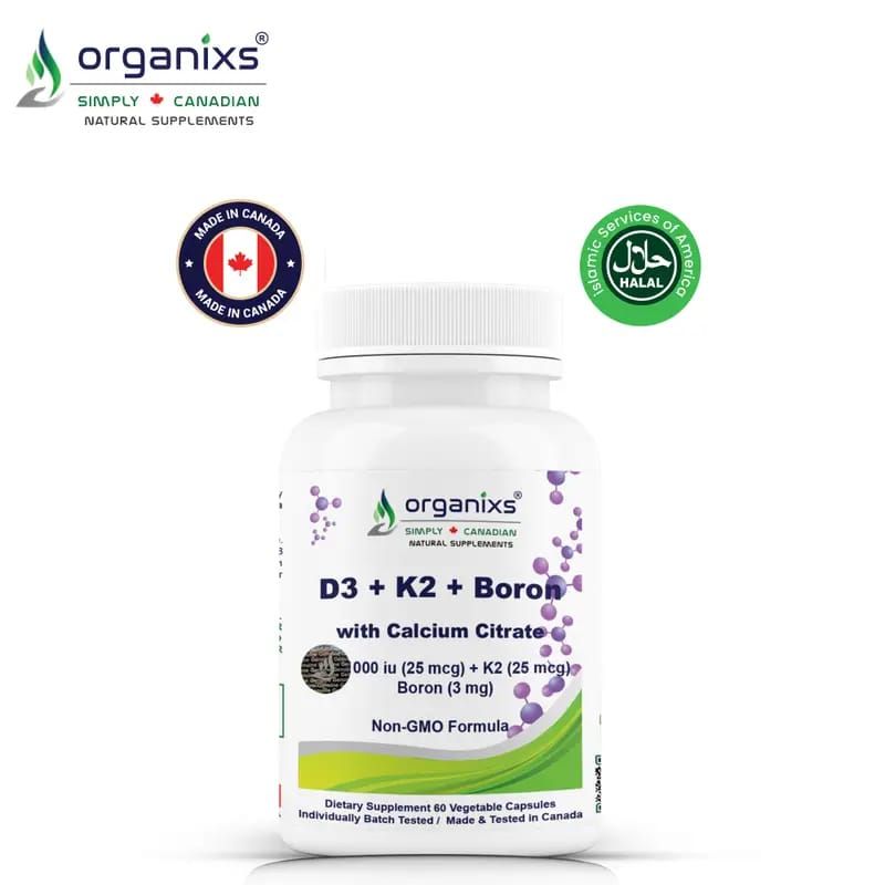 ORGANIXS VITAMIN D3 K2 1000iu BORON_0