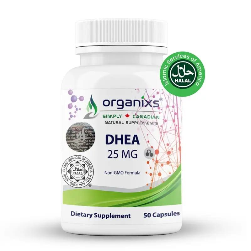 ORGANIXS DHEA 25mg TESTOSTERONE_0