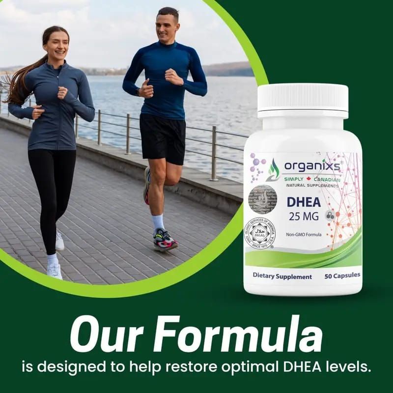 ORGANIXS DHEA 25mg TESTOSTERONE_2