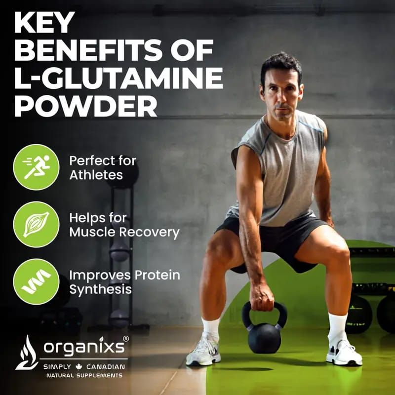 ORGANIXS L-GLUTAMINE POWDER 300grm_5