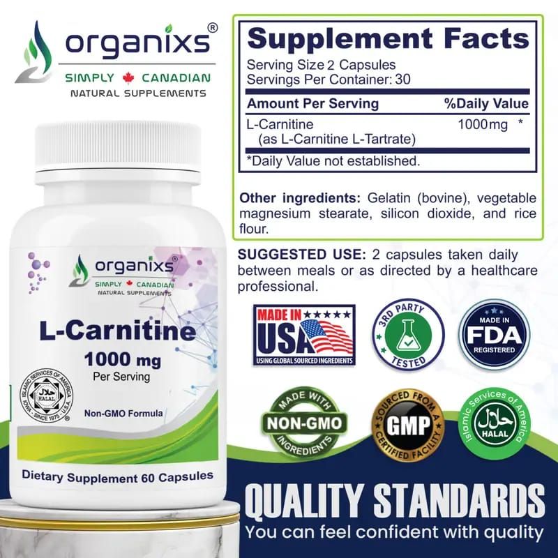 ORGANIXS L-CARNITINE 1000mg_3