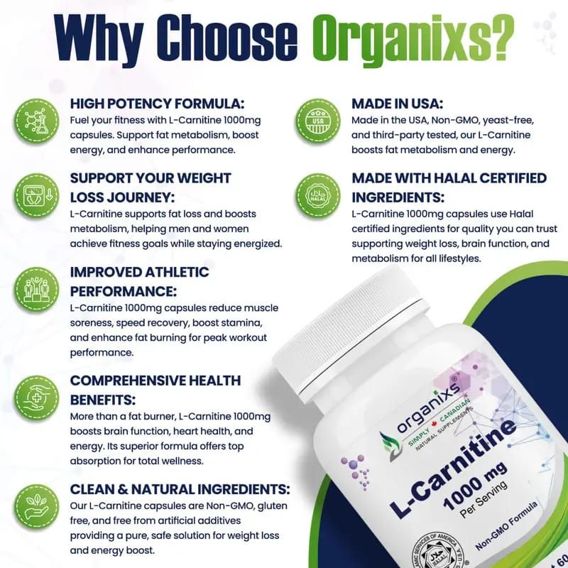 ORGANIXS L-CARNITINE 1000mg_2